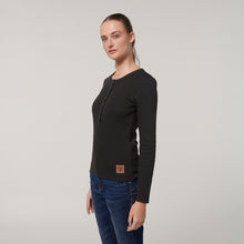 Load image into Gallery viewer, Hard Yakka Women&#39;s Sherpa Henley - Black - Jacket
