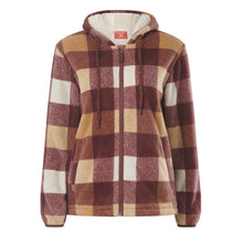 Load image into Gallery viewer, Hard Yakka Women&#39;s Check Zoodie - Autumn check - Jacket
