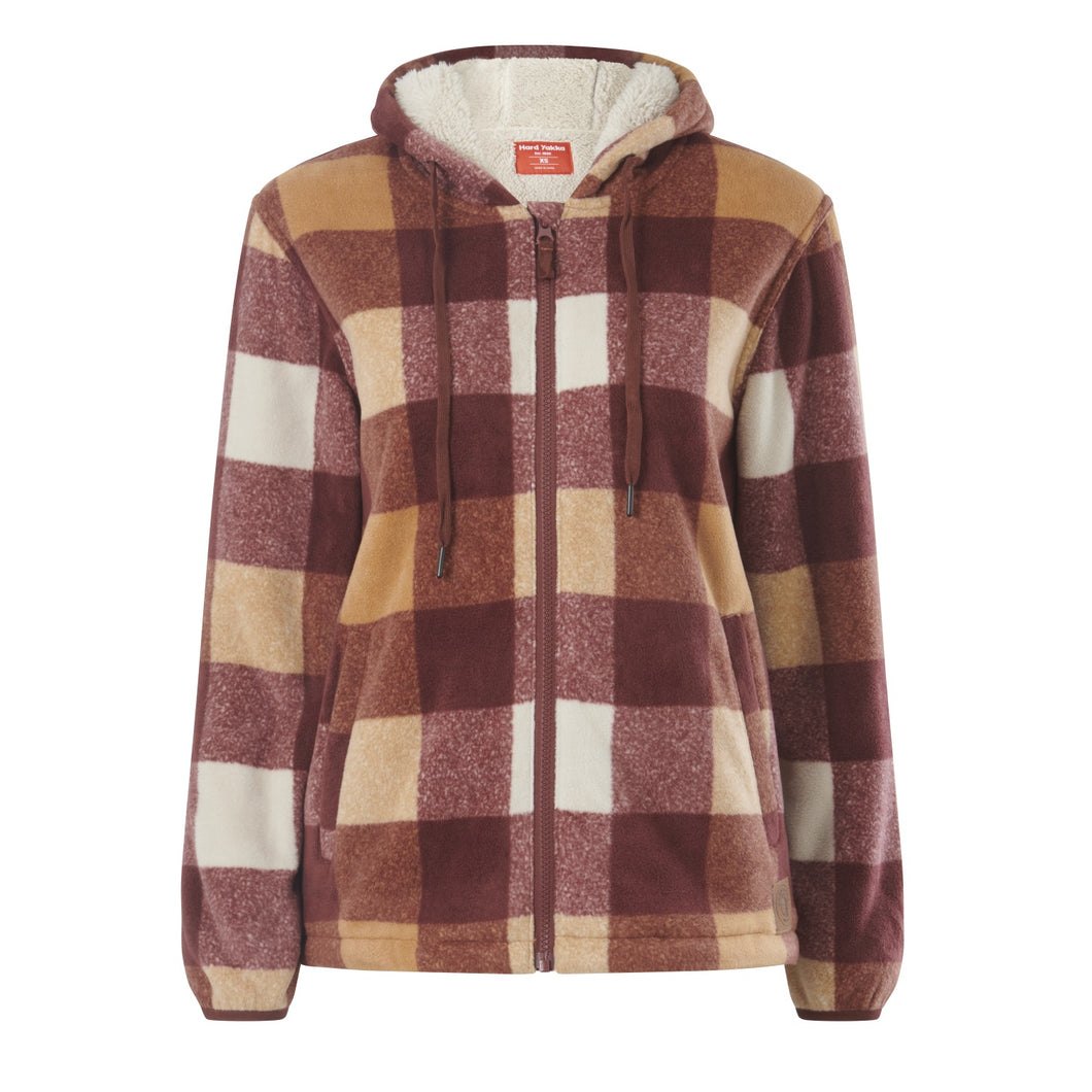 Hard Yakka Women's Check Zoodie - Autumn check - Jacket