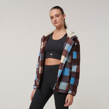 Load image into Gallery viewer, Hard Yakka Women&#39;s Check Zoodie - Mocha Check - Jacket
