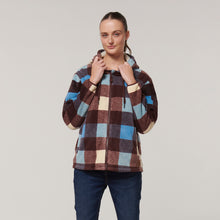 Load image into Gallery viewer, Hard Yakka Women&#39;s Check Zoodie - Mocha Check - Jacket
