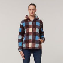 Load image into Gallery viewer, Hard Yakka Women&#39;s Check Zoodie - Mocha Check - Jacket
