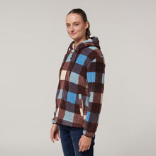 Load image into Gallery viewer, Hard Yakka Women&#39;s Check Zoodie - Mocha Check - Jacket
