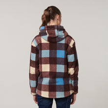 Load image into Gallery viewer, Hard Yakka Women&#39;s Check Zoodie - Mocha Check - Jacket
