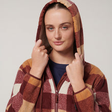 Load image into Gallery viewer, Hard Yakka Women&#39;s Check Zoodie - Autumn check - Jacket
