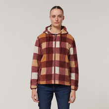 Load image into Gallery viewer, Hard Yakka Women&#39;s Check Zoodie - Autumn check - Jacket
