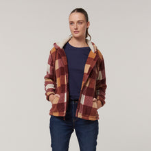 Load image into Gallery viewer, Hard Yakka Women&#39;s Check Zoodie - Autumn check - Jacket
