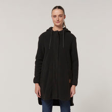 Load image into Gallery viewer, Hard Yakka Women&#39;s Longline Zoodie - Black - Jacket
