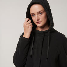 Load image into Gallery viewer, Hard Yakka Women&#39;s Longline Zoodie - Black - Jacket
