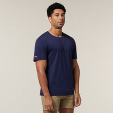 Load image into Gallery viewer, Hard Yakka Men&#39;s Foundations Crew Neck T-Shirt - Navy - Tees
