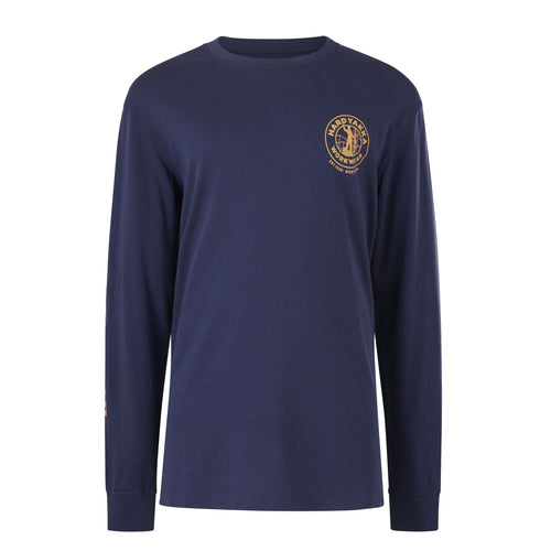 Hard Yakka Men's Core Heritage Icon Long Sleeve Tee - Navy - 