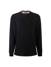 Load image into Gallery viewer, Hard Yakka Men's Sherpa Henley - Black
