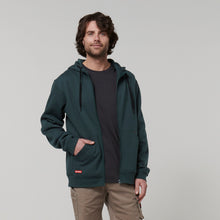 Load image into Gallery viewer, Hard Yakka Men&#39;s Core Fleece Zip Hoodie - Gardeners Green - Hoodies/Jumpers
