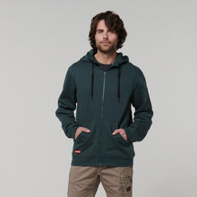 Load image into Gallery viewer, Hard Yakka Men&#39;s Core Fleece Zip Hoodie - Gardeners Green - Hoodies/Jumpers
