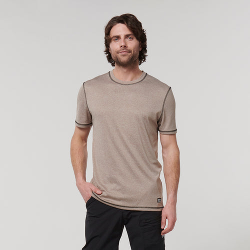 Hard Yakka Men's X Range X Performance Tee - Desert - Tees