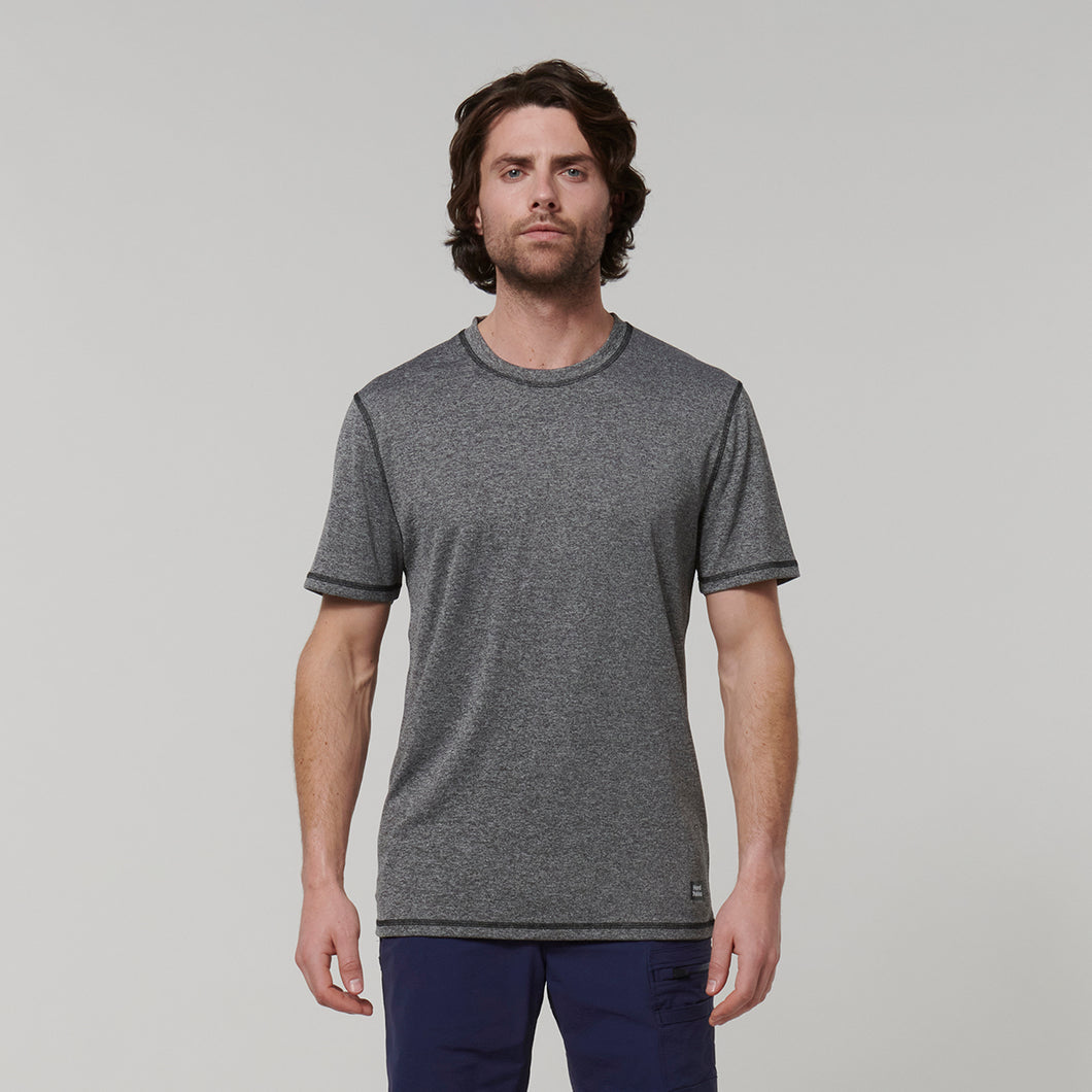 Hard Yakka Men's X Range X Performance Tee - Grey Marle - Tees