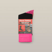 Load image into Gallery viewer, Hard Yakka Women&#39;s Hi Vis Crew Socks 3Pk - MULTI-COLOURED - 
