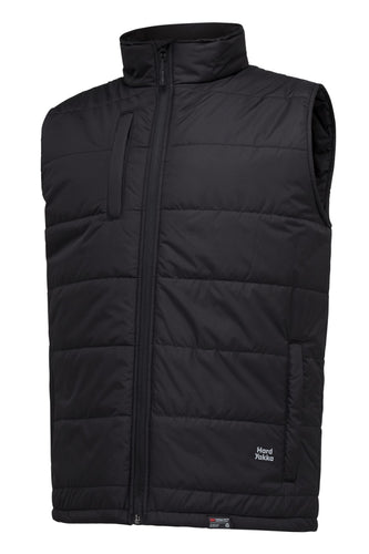 Hard Yakka Men's Puffa 2.0 Vest - Black - Vests