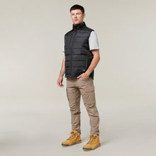 Load image into Gallery viewer, Hard Yakka Men&#39;s Puffa 2.0 Vest - Black - Vests
