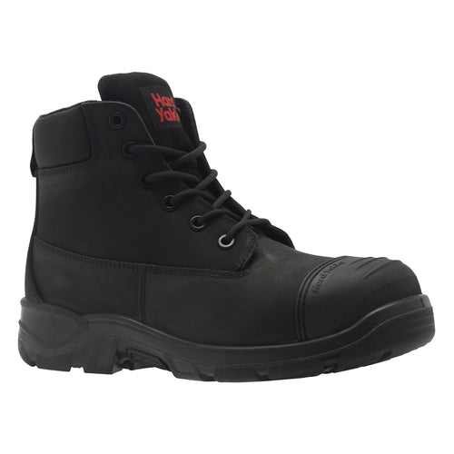 Hard Yakka Men's Toughmaxx 6Z Zip-Sided Safety Boot - Black - Safety Footwear