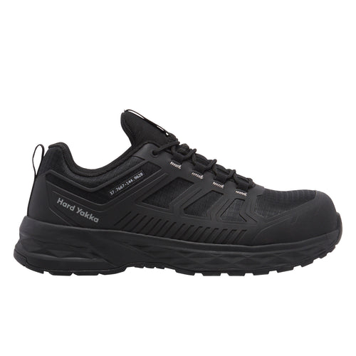 Hard Yakka Men's X Range Low Safety Shoe - Black - Safety