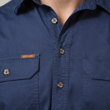 Load image into Gallery viewer, Mustang Men's Closed Front Workshirt - Navy
