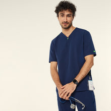 Load image into Gallery viewer, NNT Unisex Charles Scrub Top - Navy
