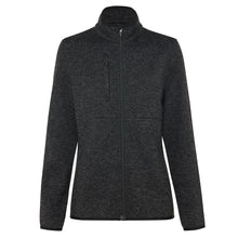 Load image into Gallery viewer, NNT Women's Textured Fleece Zip Front Jacket - Charcoal
