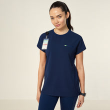 Load image into Gallery viewer, NNT Women's Crew Neck Scrub Top - Navy
