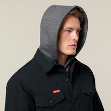 Load image into Gallery viewer, Hard Yakka Men&#39;s Heritage Quilted Hooded Shacket - Black

