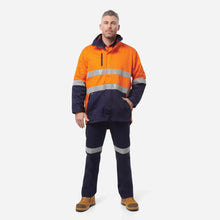 Load image into Gallery viewer, KingGee Men's Reflective 3 in 1 Cotton Jacket - Orange/Navy
