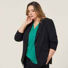 Load image into Gallery viewer, NNT Women&#39;s Crepe Streth Longline Jacket - Black - Jackets
