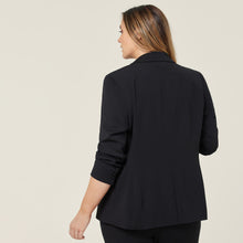 Load image into Gallery viewer, NNT Women&#39;s Crepe Streth Longline Jacket - Black - Jackets
