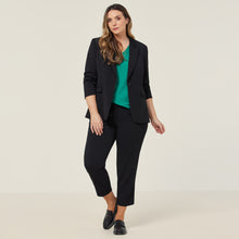 Load image into Gallery viewer, NNT Women&#39;s Crepe Streth Longline Jacket - Black - Jackets
