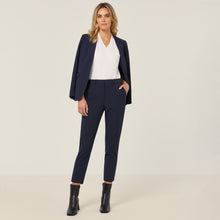 Load image into Gallery viewer, NNT Women&#39;s Crepe Streth Longline Jacket - Navy - Jackets
