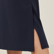 Load image into Gallery viewer, NNT Women&#39;s Crepe Stretch Midi A-Line Skirt - Navy - Skirts/Dresses
