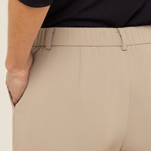 Load image into Gallery viewer, NNT Women's Crepe Stretchwaist 3/4 Pant - Beige - Pants
