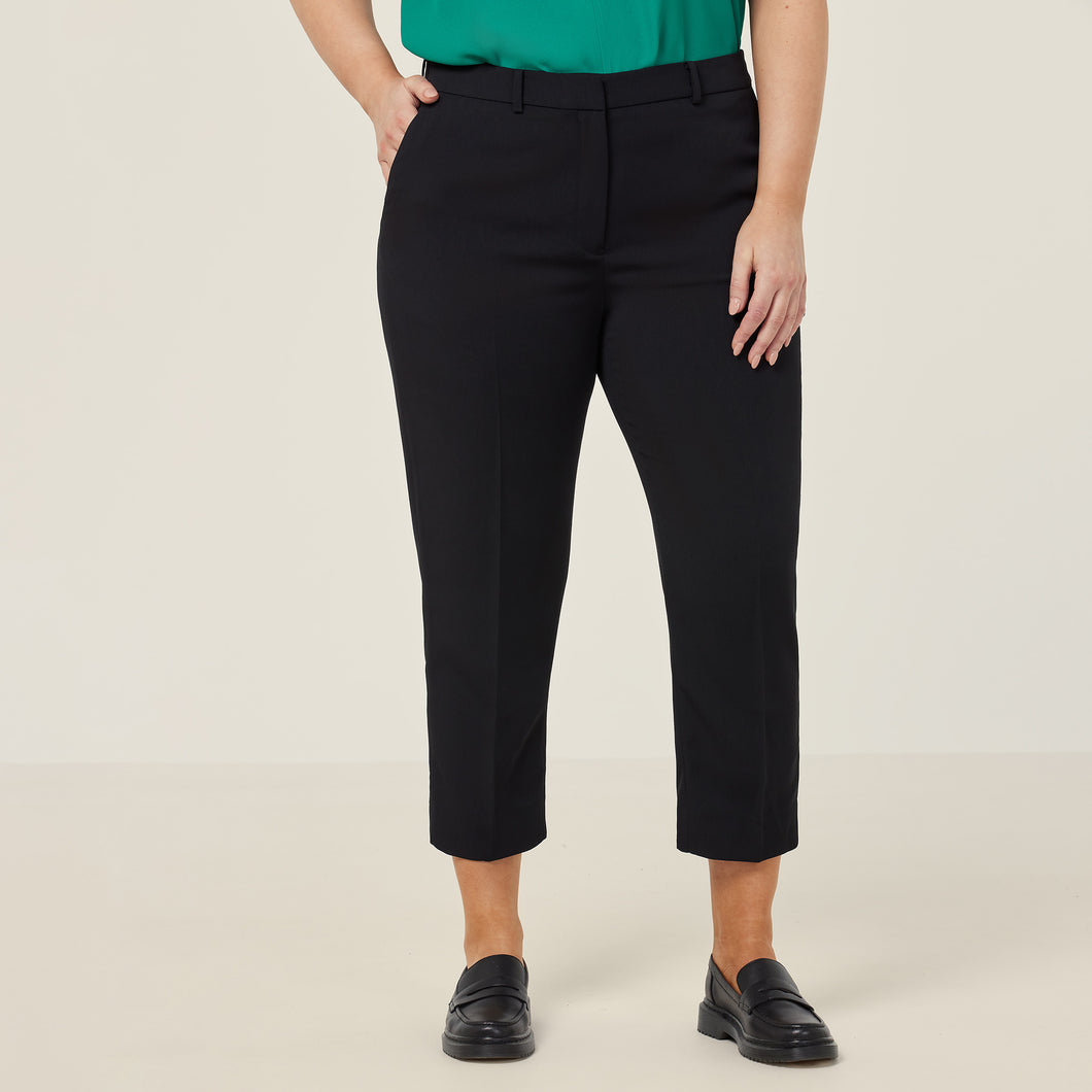 NNT Women's Crepe Stretchwaist 3/4 Pant - Black - Pants