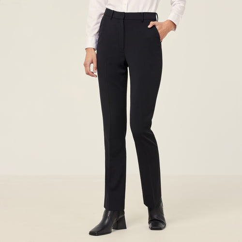 NNT Women's Crepe Straight Leg Pant - Black - Pants