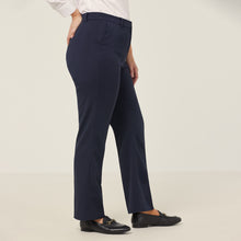 Load image into Gallery viewer, NNT Women's Crepe Straight Leg Pant - Navy - Pants
