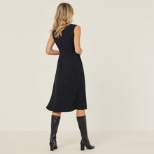 Load image into Gallery viewer, NNT Women&#39;s Crepe Stretch Sleeveless Dress - Black - Skirts/Dresses
