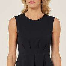 Load image into Gallery viewer, NNT Women&#39;s Crepe Stretch Sleeveless Dress - Black - Skirts/Dresses
