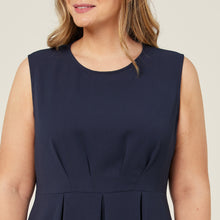 Load image into Gallery viewer, NNT Women&#39;s Crepe Stretch Sleeveless Dress - Navy - Skirts/Dresses
