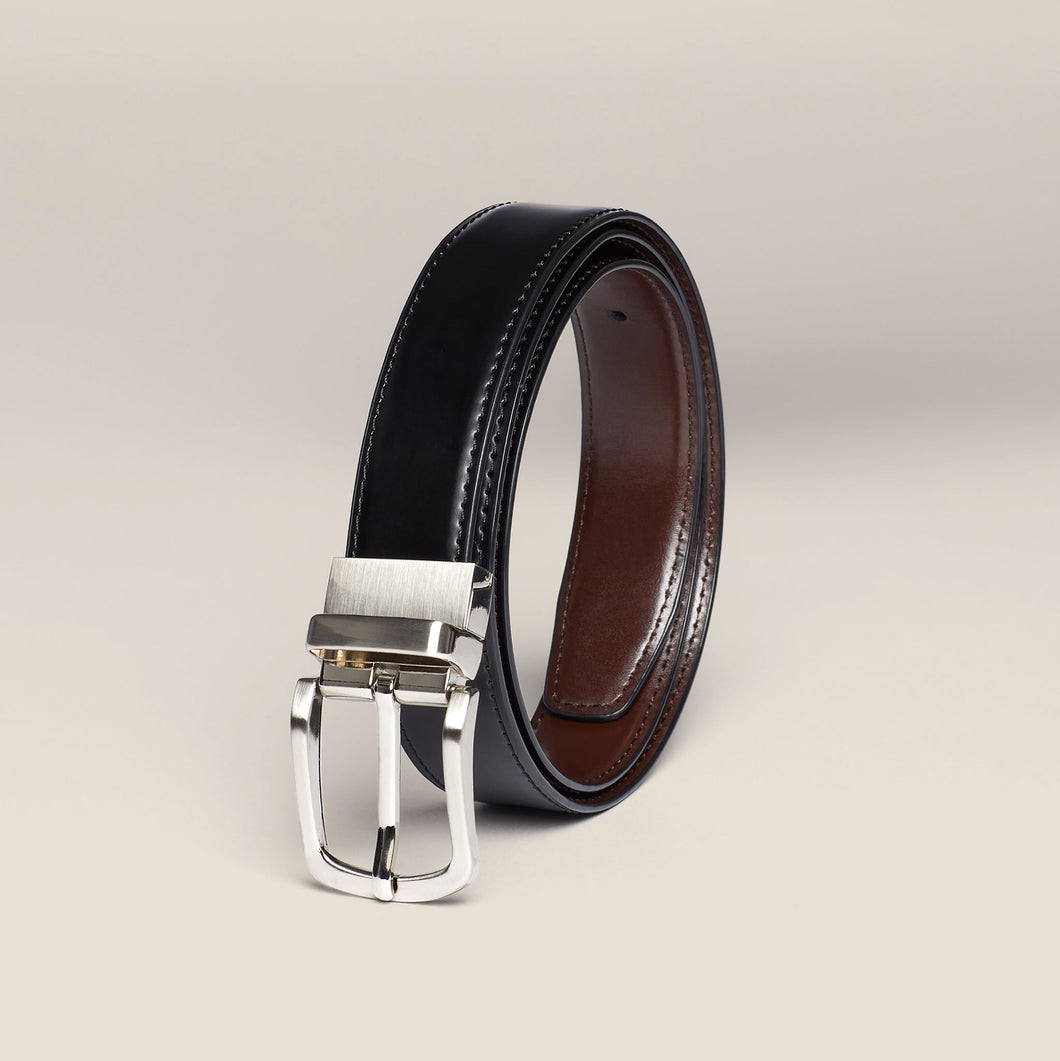 NNT Men's Reversible Belt - Black Brown - Belts