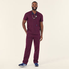 Load image into Gallery viewer, NNT Unisex Next-Gen Antibacterial Active Carl Scrub Top - Blackberry - Scrubs
