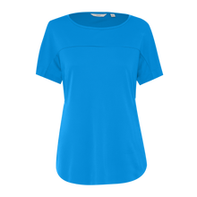 Load image into Gallery viewer, NNT Women's Matt Jersey Boat Neck Top - Cyan
