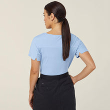 Load image into Gallery viewer, NNT Women's Matt Jersey Boat Neck Top - Light Blue
