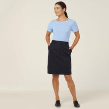 Load image into Gallery viewer, NNT Women's Matt Jersey Boat Neck Top - Light Blue

