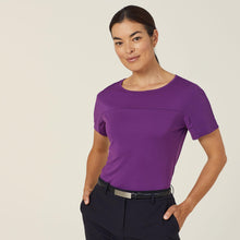 Load image into Gallery viewer, NNT Women's Matt Jersey Boat Neck Top - Purple
