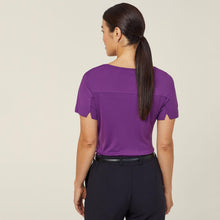 Load image into Gallery viewer, NNT Women's Matt Jersey Boat Neck Top - Purple
